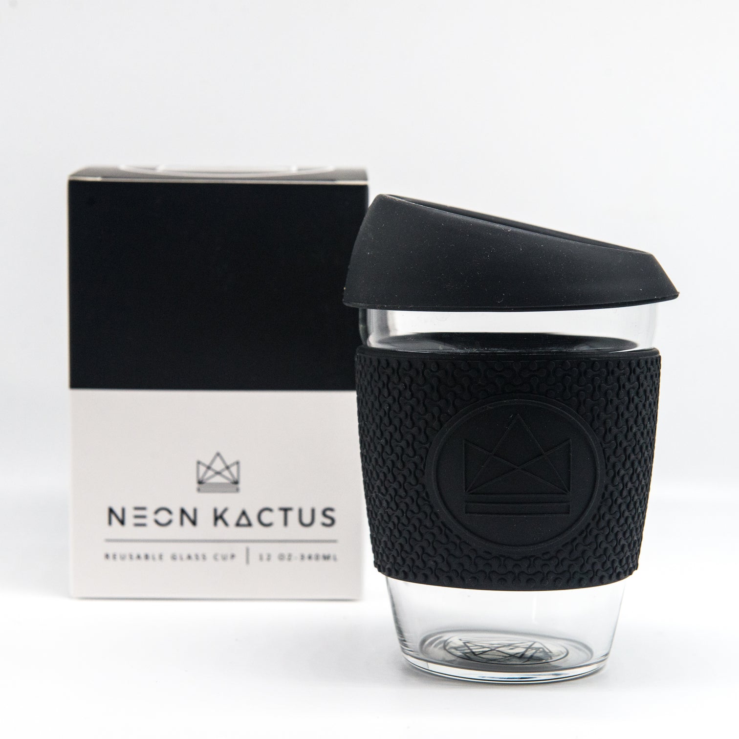 Reusable Glass Coffee Cup - Black | Life Before Plastic